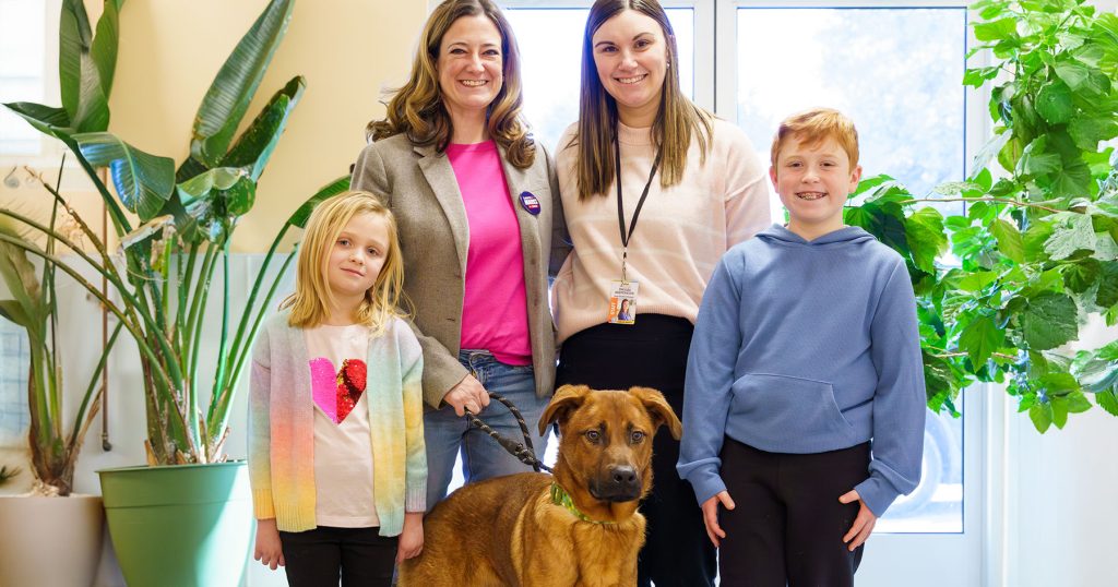 Lauren Marks Visits Humane Pennsylvania & Sponsors Trotter’s Adoption